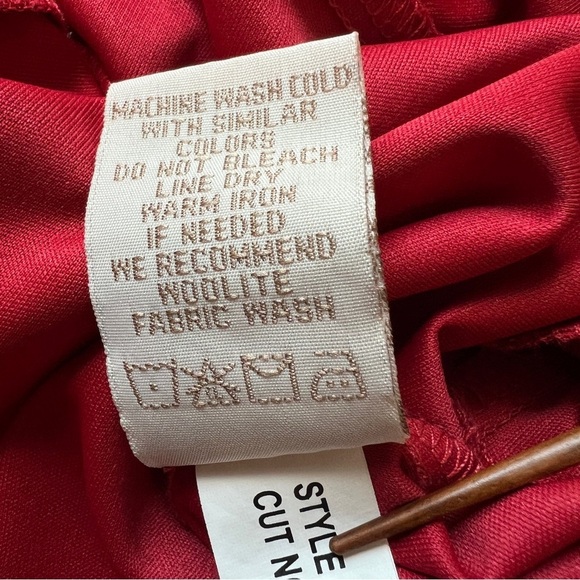 JONATHAN MARTIN Sleeveless Tiered Dress Red Style 2986503Y Size 16 - Picture 8 of 9